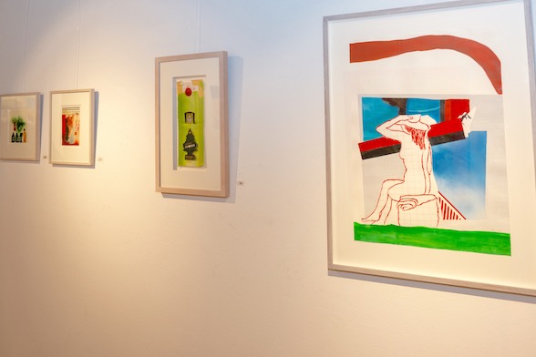 MISE AU CARREAU, 2006, technique mixte sur papier entoilé, 65x45cm